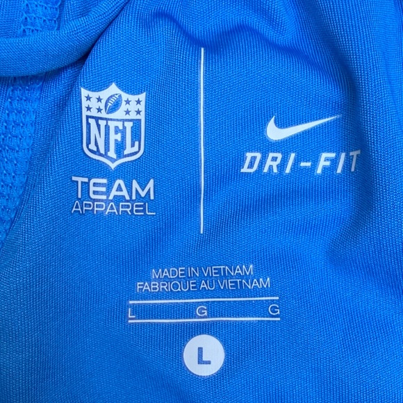 Nike NFL Detroit Lions dri fit  Athletic Shorts in Blue and Gray - Picture 4 of 7